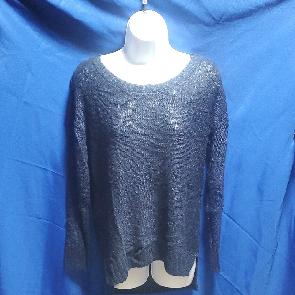 Charlotte Russe Navy Blue Crew Neck Sweater